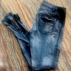 BCBG Maxazria Biker Denim Jean